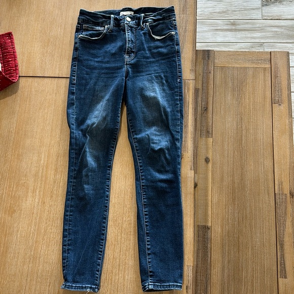 Good American Good Legs Crop Skinny Jeans - size 4 - Picture 2 of 5